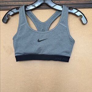 Nike Gray Sports Bra